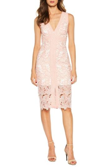 Women's Bardot Heather Lace Dress - Pink