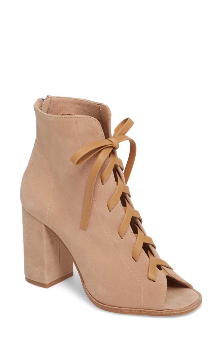 Women's Kristin Cavallari Layton Lace-up Boot .5 M - Pink