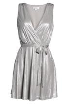 Women's Bb Dakota Aggie Wrap Dress - Metallic