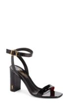 Women's Saint Laurent Loulou Ankle Strap Sandal Us / 36eu - Black