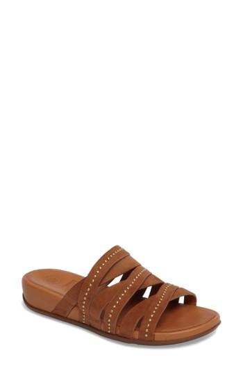 Women's Fitflop(tm) Lumy Wedge Slide Sandal M - Brown