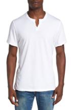 Men's Alternative Notched Neck Pima Cotton T-shirt - White