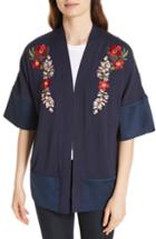 Women's Ted Baker London Hebe Kirstenbosch Kimono Cardigan - Blue