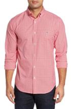 Men's Vineyard Vines Tucker Old Town Classic Fit Gingham Sport Shirt, Size - Red