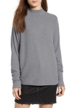 Women's Bp. Ribbed Funnel Neck Sweater - Grey