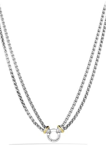 Women's David Yurman 'double Wheat' Chain Necklace With Gold