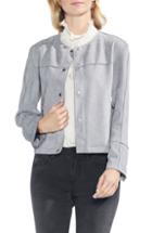 Women's Topshop Leopard Spot Frill Jacket Us (fits Like 0-2) - Brown