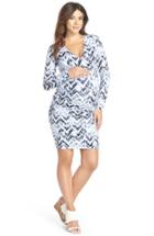 Women's Tart 'peaches' Maternity Body-con Dress - Blue