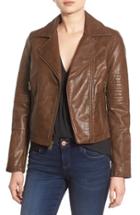 Women's Levi's Faux Leather Moto Jacket - Brown