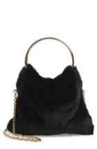 Sole Society Loray Faux Fur Bag - Black