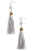 Women's Panacea Tassel Drusy Drop Earrings