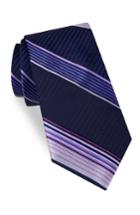 Men's Ted Baker London Miami Stripe Silk Tie, Size - Blue