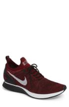 Men's Nike Air Zoom Mariah Flyknit Racer Sneaker .5 M - Burgundy