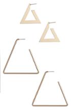 Women's Bp. 2-pack Triangle Earrings