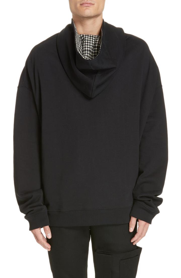 Men's Raf Simons Oversize Hoodie - Black