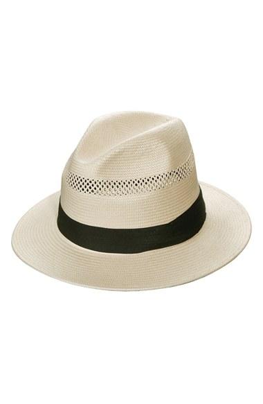 Men's Scala Straw Fedora -