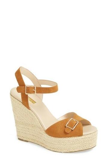 Topshop 'wish' Espadrille Wedge Sandal Tan