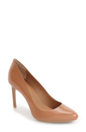 Women's Calvin Klein Salene Water Resistant Pump .5 M - Brown