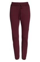 Women's David Lerner Lounge Jogger Pants - Burgundy
