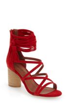Women's Jeffrey Campbell 'despina' Strappy Sandal M - Red