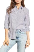 Women's Rails Taylor Embellished Shirt, Size - Grey