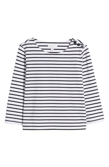 Women's 1901 Shoulder Button Cotton Top - White