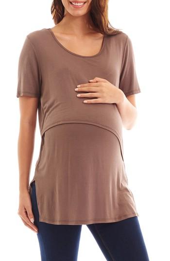 Women's Everly Grey Sydney Maternity/nursing Top - Brown