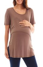 Women's Everly Grey Sydney Maternity/nursing Top - Brown