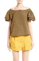 Women's Isa Arfen Frou Frou Flutter Sleeve Shirt