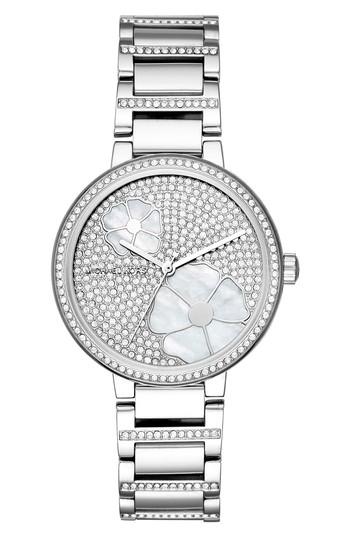 Women's Michael Kors Courtney Crystal Bracelet Watch, 36mm