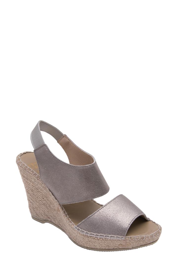 Women's Andre Assous 'reese Hi' Sandal M - Grey