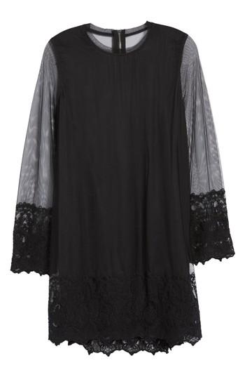 Women's Stone Row Open Back Lace Cadet Dress - Black