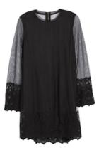 Women's Stone Row Open Back Lace Cadet Dress - Black