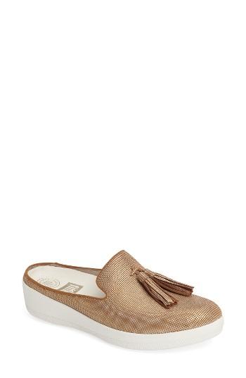 Women's Fitflop(tm) Superskate Slip-on Sneaker .5 M - Beige