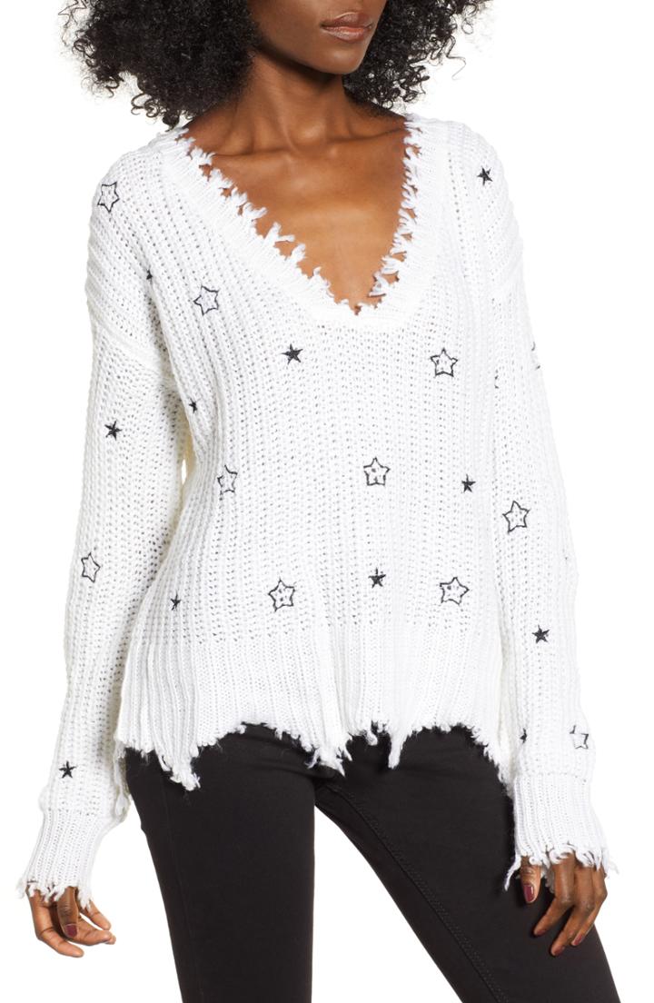 Women's 4si3nna Star Sweater - Ivory