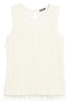 Women's Vince Camuto Sleeveless Fringe Knit Top - White