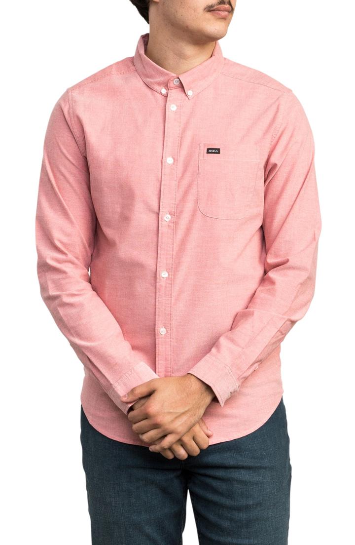 Men's Rvca That'll Do Stretch Woven Shirt - Metallic