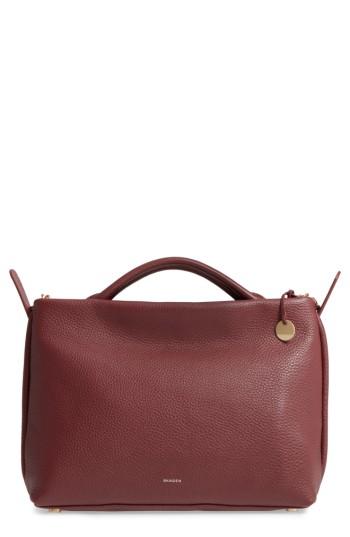 Skagen Mikkeline Leather Satchel - Red