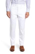 Men's Jb Britches Flat Front Solid Stretch Cotton Trousers R - Ivory