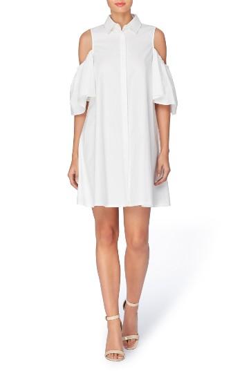 Women's Catherine Catherine Malandrino Zito Cold Shoulder Shirtdress