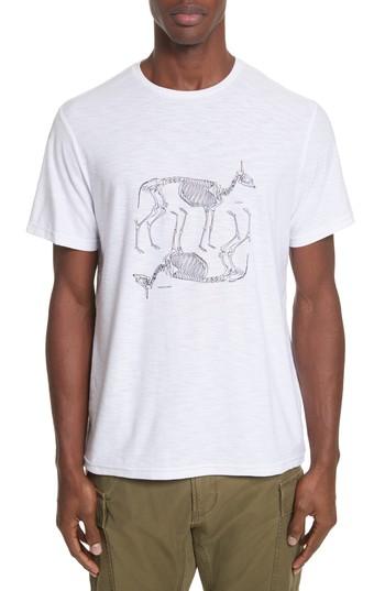 Men's Ovadia & Sons Animal Skeleton Graphic T-shirt - White