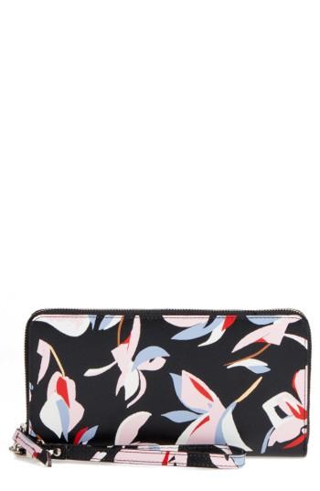 Women's Nordstrom Slim Leather Wallet - Burgundy