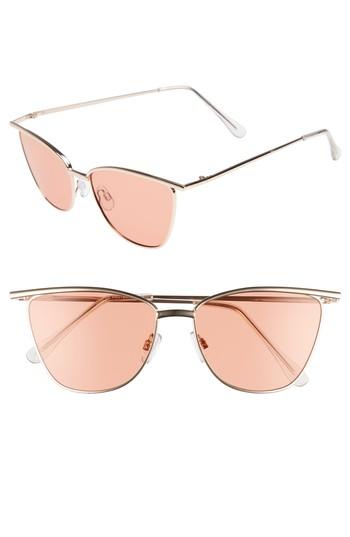 Women's Bp. 55mm Winged Cat Eye Sunglasses - Gold/ Black
