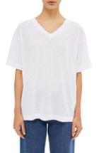 Women's Topshop Boutique Relaxed V-neck Tee Us (fits Like 0-2) - White