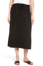 Women's Eileen Fisher Tencel & Linen Straight Skirt - Black