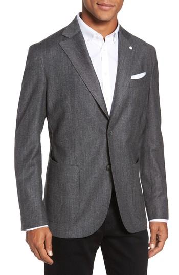 Men's L.b.m. 1911 Classic Fit Wool Blazer R Eu - Grey