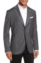 Men's L.b.m. 1911 Classic Fit Wool Blazer R Eu - Grey