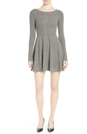 Women's Alice + Olivia 'brinley' Long Sleeve Mini Dress