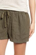 Women's Caslon Linen Shorts - Green