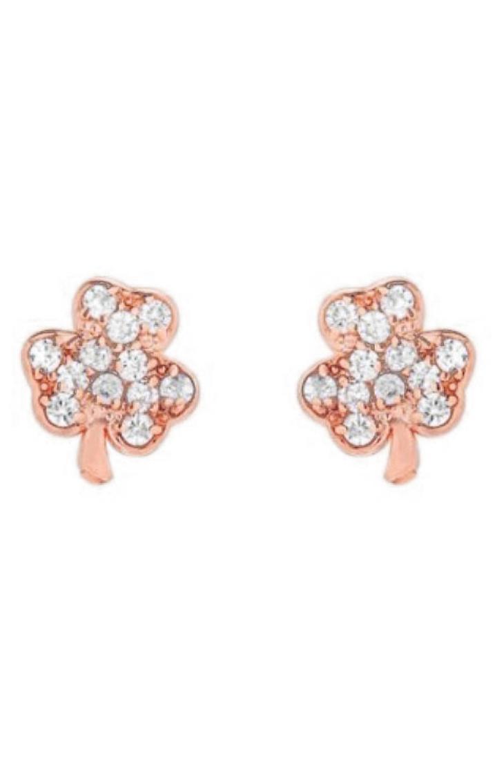 Women's Mini Mini Jewels Diamond Icon Shamrock Earring